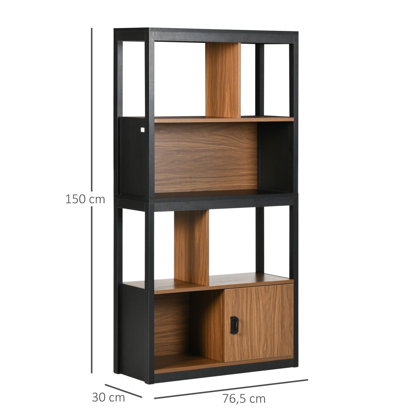 houten plantenbak – bloembak – plantenbak op poten – verhoogde plantenbak – buitenbak – geolied grenenhout – 6 compartimenten – felt drainage – 78x58x81 cm – met onderplank