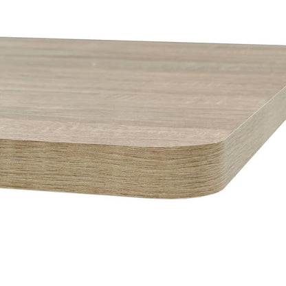 Bistrotic MDF and steel square 80x80x75cm oak look This bistro-style table is stylish and will be the focal point of your decor. It can also be used as a dining table. Practical and durable, it cleans easily with a damp cloth