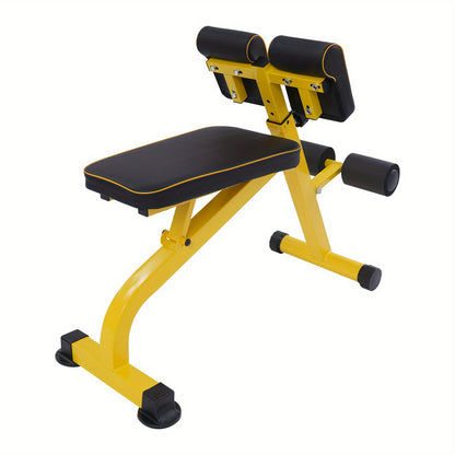 GDRASUYA10 Compact Adjustable Weight Bench for Full Body Strength Training, Ab/ Back Hyper Roman Chair, Adjustable Ab Sit up Bench, Incline Decline Bench, Flat Bench, Hyperextension Bench, Back Extension Machine,  Back Exerci