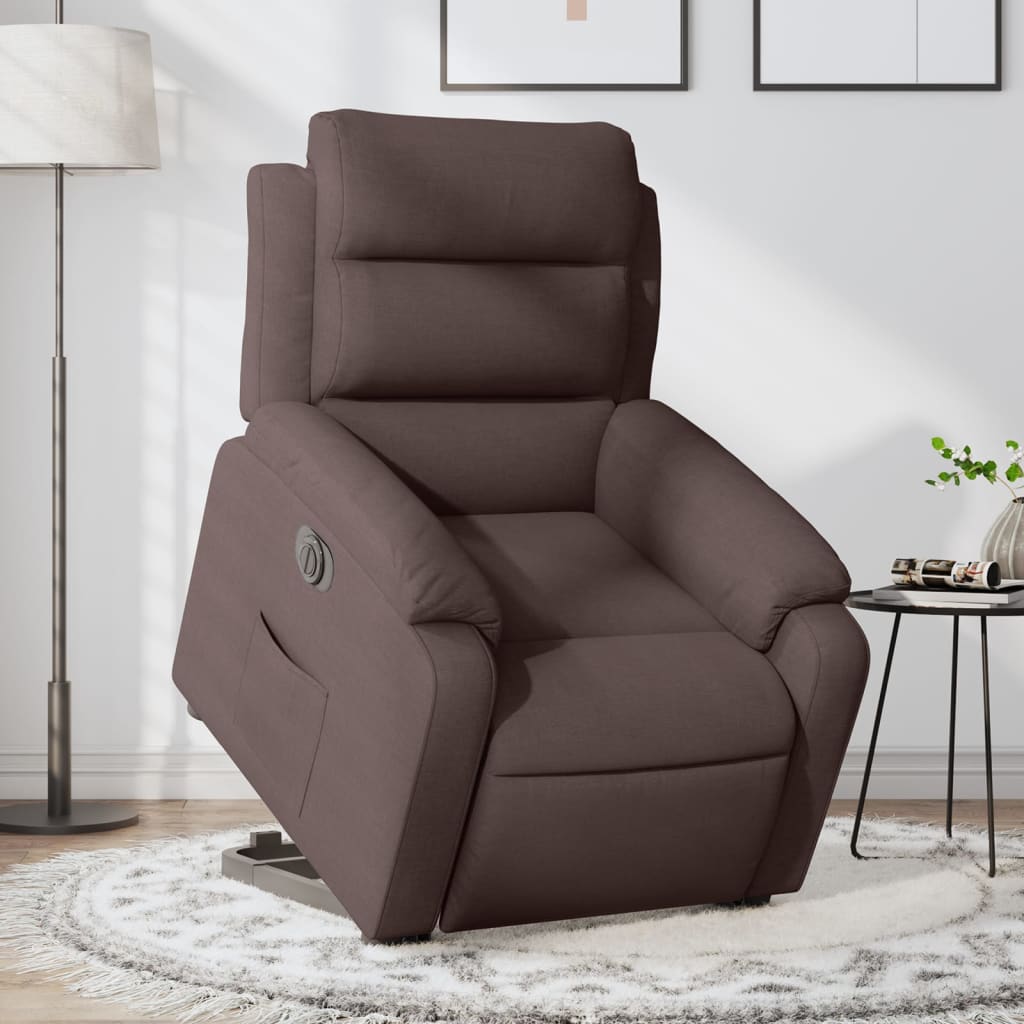 Massagestoel – Relaxfauteuil – Sta-op Stoel – Verstelbare Fauteuil – Elektrische Massagestoel – Opsta-functie – Verstelbare Rugleuning tot 135° – Met Zijvak