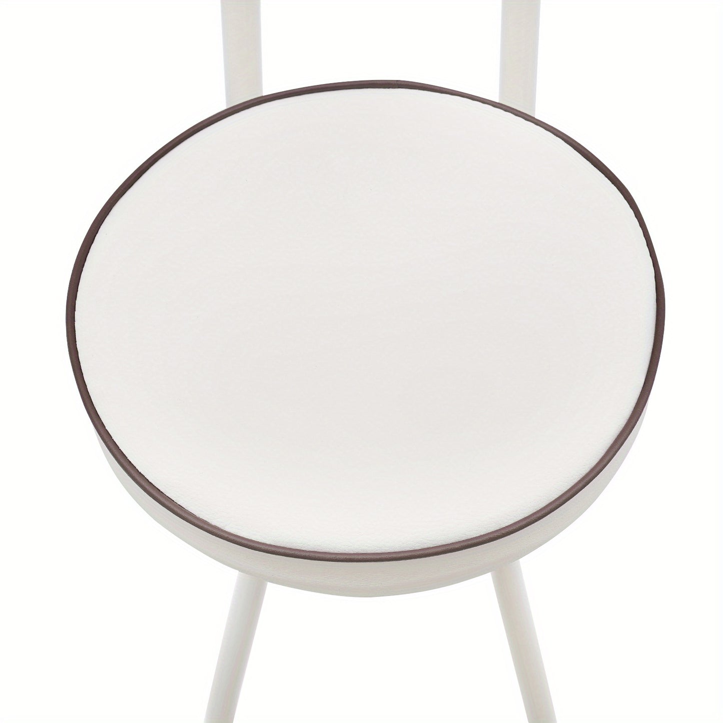 Barstoel – Barkruk – Keukenkruk – Opvouwbare Stoel – Zitkruk – Set Van 2 – Wit – Cushioned Zitting – Stalen Frame