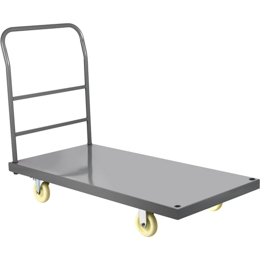 Palletwagen – Platformwagen – Pompwagen – Transpallet – Handwagen – 900 kg Draagvermogen – Stalen Frame met Nylon Zwenkwielen