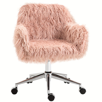 Relaxstoel – Loungestoel – Fauteuil – Zitstoel – Leunstoel – Zacht Roze Met Zilveren Accenten – Verstelbare Hoogte – Makkelijk Schoon Te Maken
