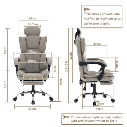 Gamingstoel – Gamestoel – Gaming Chair – Game Stoel – Bureaustoel – Ergonomisch Hoog Rugleuning – Verstelbare Lenden- & Hoofdsteun