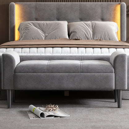 Badbankje – Badzitje – Badkamerbank – Douchezitje – Transferbank – Fluwelen Bank Met Armleuningen – Stevig Metalen Frame – Compact 68,5 cm Hoogte