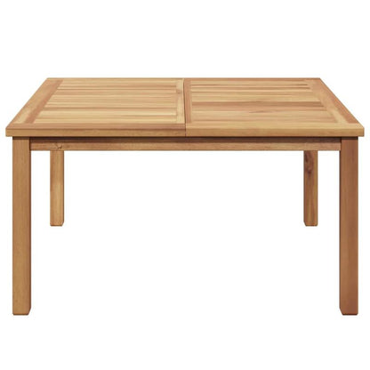 Coffee Table Bruin 85 X 85 X 45 Cm Solid Teak Wood Practical, Removable, Suitable for All Seasons