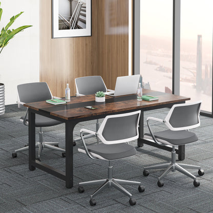 Bureau – Computertafel – Werkplek – Schrijftafel – Thuiskantoor – Ruim Werkblad 160x80 cm – Stabiel Metalen Onderstel Rustiek Zwart