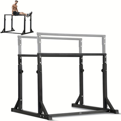 Dipstation – Dip Bars – Krachttoren – Power Tower – Parallettes – Verstelbare Hoogte – Stevig Q235A Stalen Krachtstation – 363 kg Draagvermogen