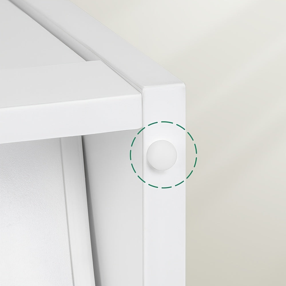 Schoenenkast – Schoenenrek – Schoenenopberger – Schoenenbank – Kast – Voor 20 Paar Schoenen – Verstelbare Indeling – Smal 100 cm Wit