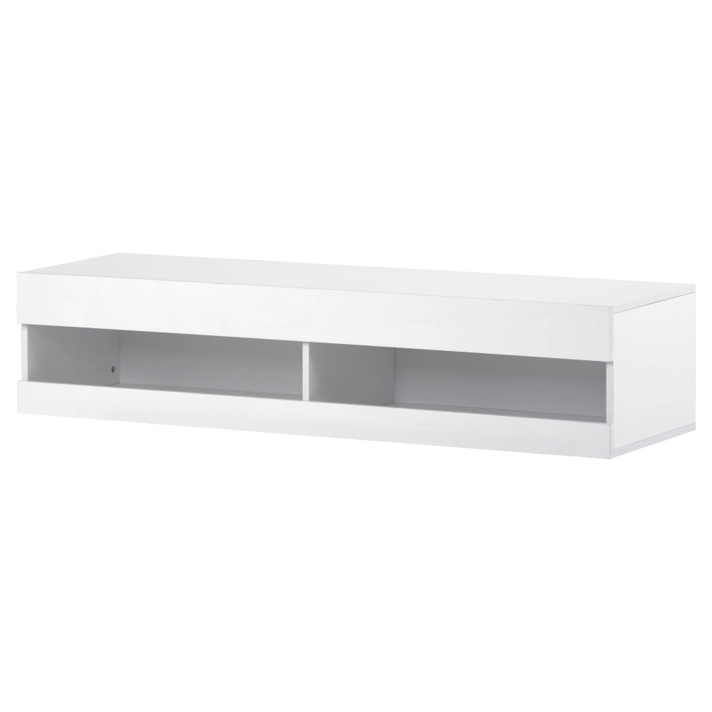 TV Meubel – TV Kast – TV Dressoir – TV Stand – Entertainment Meubel – Modern Wit – Ruime Opbergruimte – Stevige Constructie – 140x40x30,5 cm