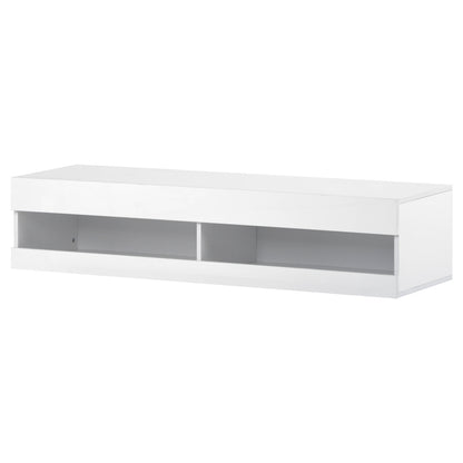 TV Meubel – TV Kast – TV Dressoir – TV Stand – Entertainment Meubel – Modern Wit – Ruime Opbergruimte – Stevige Constructie – 140x40x30,5 cm