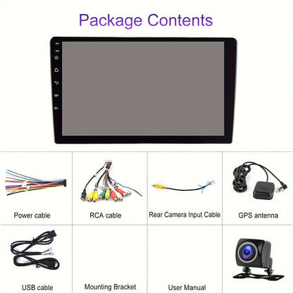 Autoradio – Multimedia Systeem – Android Autoplayer – Double DIN Radio – Auto GPS Navigatie – 9 Inch IPS Touchscreen – Android 13 Met Camera & Microfoon – 4G Wifi Connectiviteit – 32-Bands DSP Geluidsregeling