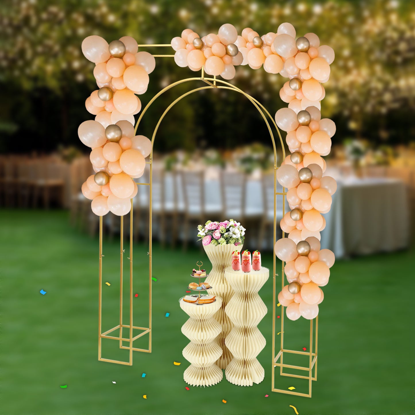 Garden Arbor Frame for Wedding Birthday Party Baby Shower Photo Booth Background Decoration, Event Backdrop, Celebration Decor, Festive Setup, Elegant Arch, Highquality Metal, Premium Material, Event Decoration, Event Organiz