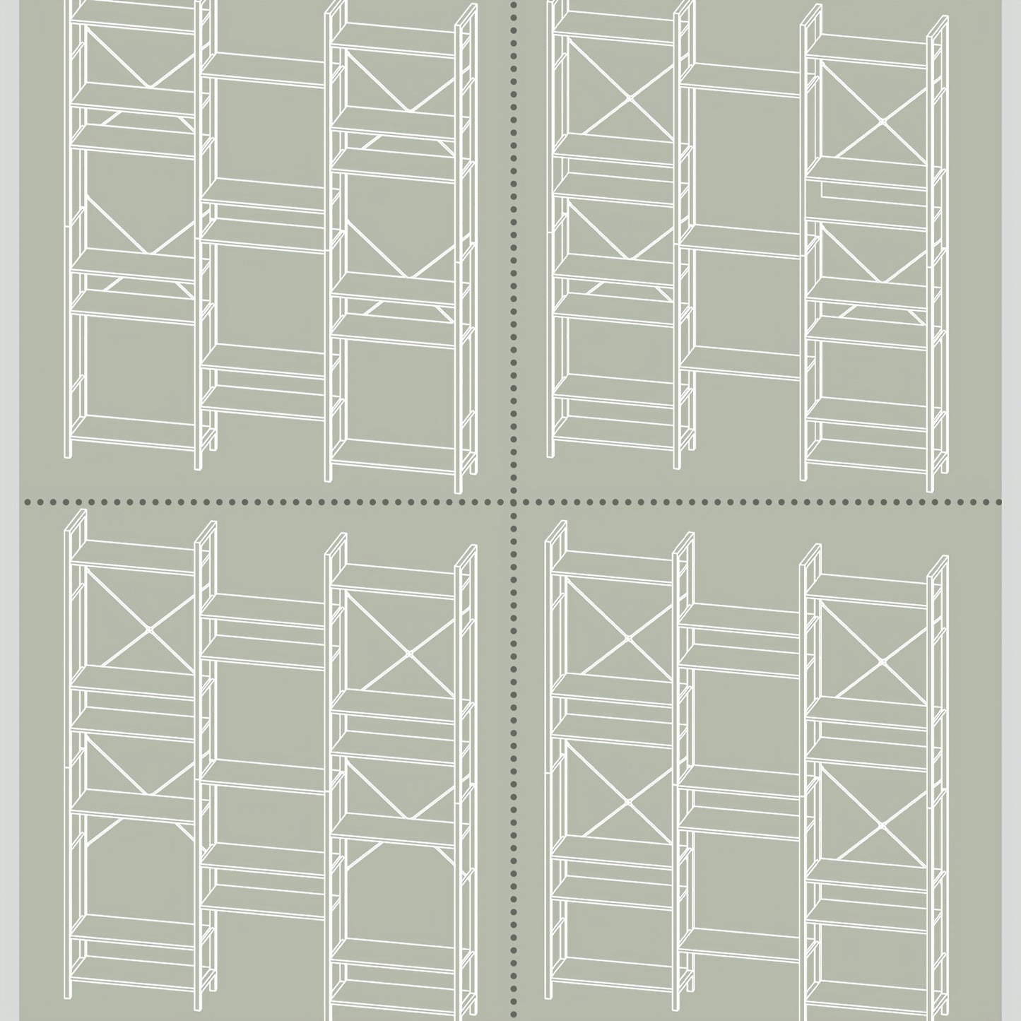 Boekenplank – Boekenrek – Wandplank – Boekenhouder – Witte Verticale Boekenkast – 17 Verstelbare Planken – 24x152x186 cm – Met Metaal Frame
