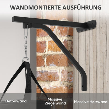 Heavy Bag Wandhouder – Bokszak Ophangsysteem – Punching Bag Steun – MMA Wandsteun – Boksaccessoire – Verstelbaar – 360° Draaibare Haak