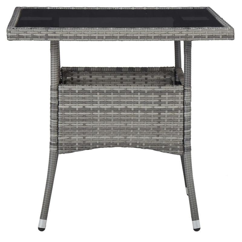 Outdoor Eettafel – Tuinmeubel – Campingtafel – Balkon Tafel – Compact Tafel – Lichtgewicht & Draagbaar – Stevige Poten – Modern Grijs