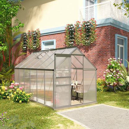 Tuinkas – Kweekkas – Serre – Plantenkas – Transparant – Aluminium Frame – 7,1 m² – Verstelbare Ventilatie