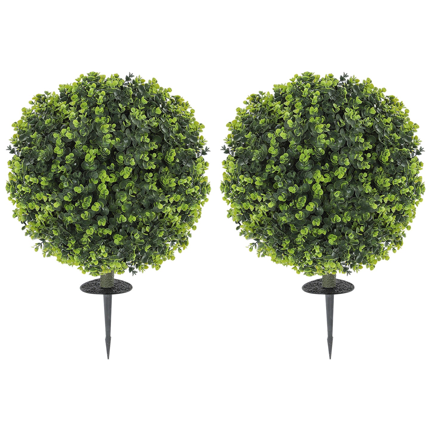 Kunstplanten – Nepplanten – Kunstbloemen – Kamerplanten – Kunstdecoratie – UV-bestendig – Inclusief Grondpin – 2 Stuks – Ø40 x 56 cm