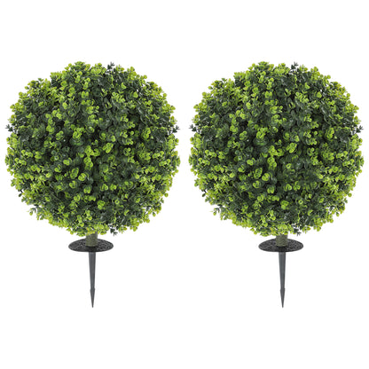 Kunstplanten – Nepplanten – Kunstbloemen – Kamerplanten – Kunstdecoratie – UV-bestendig – Inclusief Grondpin – 2 Stuks – Ø40 x 56 cm