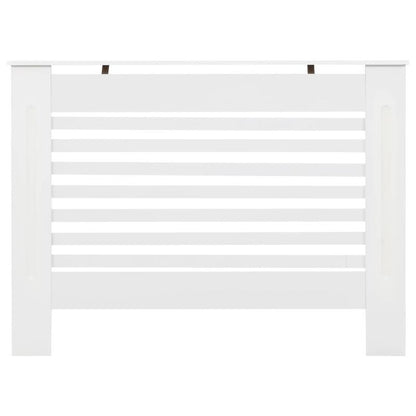 Terrasverwarmerhoes – Beschermhoes – Heaterhoes – Afdekhoes – Tuinverwarming – MDF Weerbestendig – 11x19x81,5 cm – Eenvoudig Schoon Te Maken – Wit Met Roosterpatroon