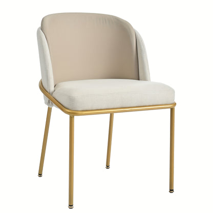 Moderne Eetkamerstoelen – Stoelen Zonder Armleuningen – Design Stoelen – Comfortabele Stoelen – Blauw – Verstelbare Voeten – Stevig Metalen Frame