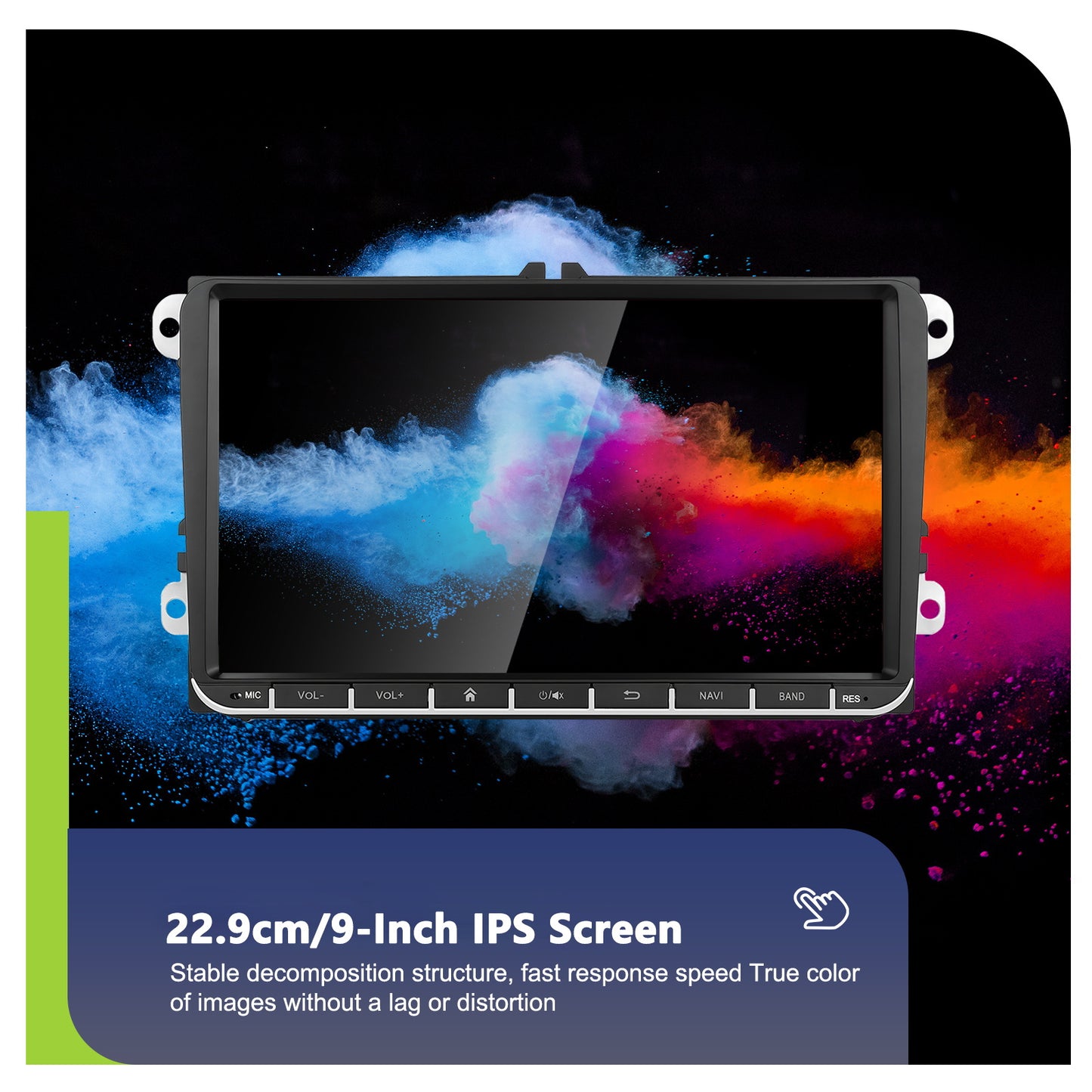 Android Autoradio – Car Multimedia Systeem – Android Stereo – Auto Headunit – GPS Navigatie – 9 Inch HD Touchscreen – Draadloze CarPlay & Android Auto – Inclusief AHD Achteruitrijcamera
