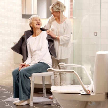 Etac Supporter - Toilet Seat Adapter with Lid and Armrests for Up to 150 kg