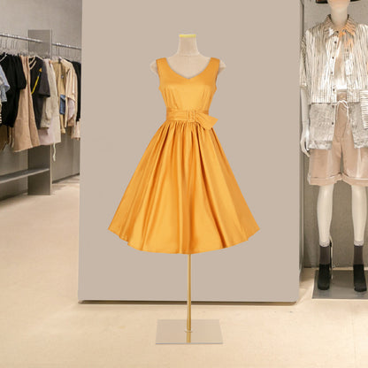 Female Mannequin Model with Stand - Height Half-Length Dress Form Suitable for Sewing,, Tailoring, Dressmaking & Retail Display - Sturdy PU/Suede/Metal/PE, Garment Display Mannequin