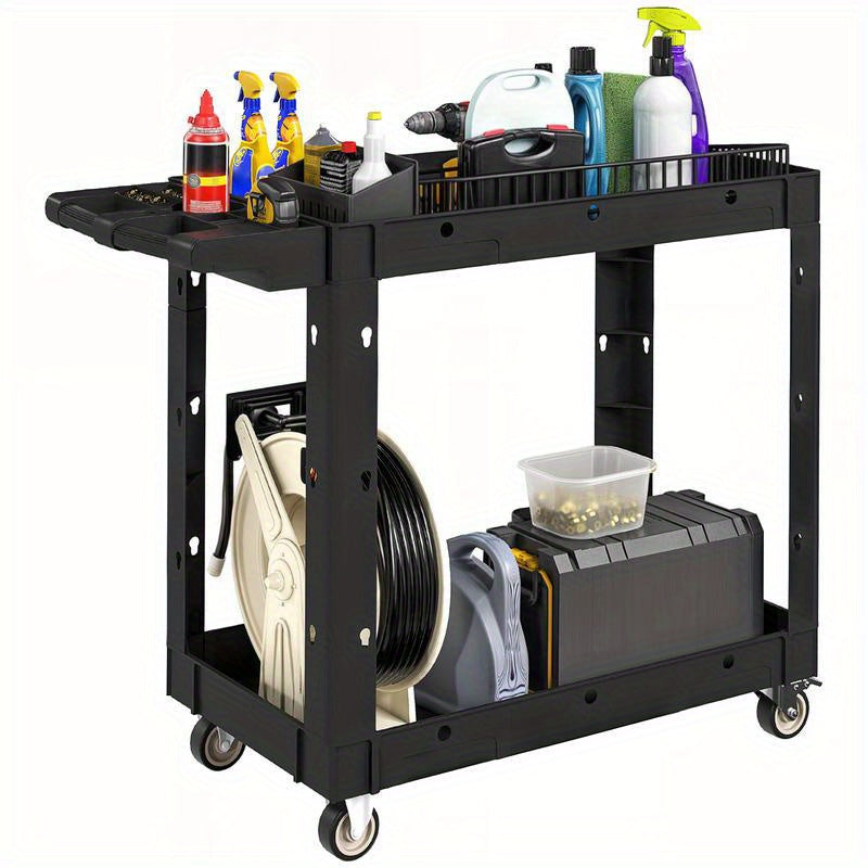 Multifunctional tool cart, storage cart, multi-layer tool tray, perfect gift for father and husband, professional maintenance tool cart for men