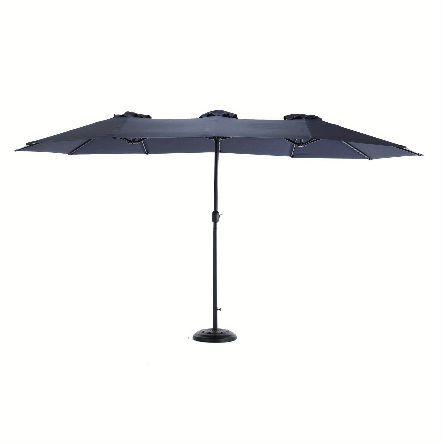 Tuinparasol – Terrasparasol – Marketparasol – Zweefparasol – Dubbelzijdige Parasol – 4,8 Meter Groot – Crank Kantelbaar – Marineblauw