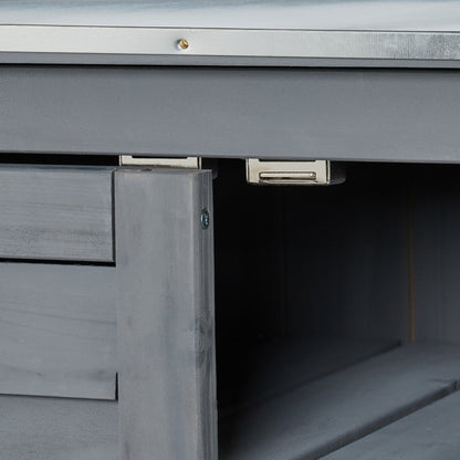 Plantenwerkbank – Tuinwerkbank – Plantenbank – Pottafel – Tuinmeubel – Groot Opbergvak – Stevig Grenenhout