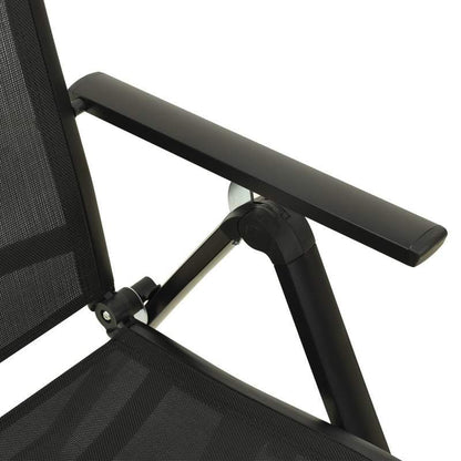 Inklapbare Tuinstoel – Outdoor Stoel – Balkonstoel – Campingstoel – Lichtgewicht – Weerbestendig Aluminium – Ergonomisch Design
