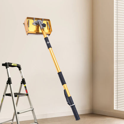 Afwerkdoos voor Gipsplaten – Pleisterbak – Plamuurdoos – Afwerkbak – Egaliseerdoos – Gele Afwerkdoos – Grote Inhoud – Veerdrukplaat Voor Strakke Afwerking