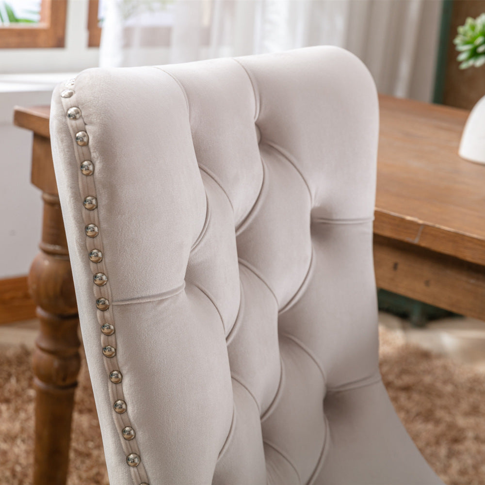 Eetkamerstoelen – Stoelen – Dining Chairs – Kuipstoelen – Zitmeubels – Set van 2 Beige – Getuft Design – Onderhoudsvriendelijke Stof