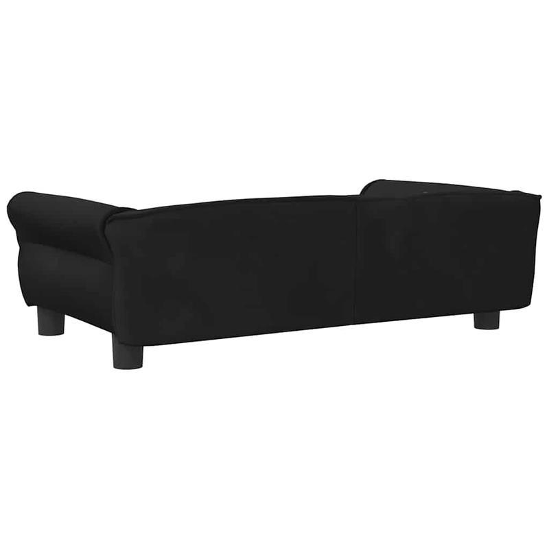 Hondenmand – Hondenbed – Huisdierbed – Dogbed – Dierenmand – Zwart Fluweel – 95x55x30 cm – Comfortabel & Zacht