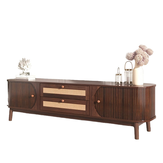 tv meubel – tv kast – tv dressoir – tv console – tv tafel – natuurlijke kleur – stevig en veel opbergruimte