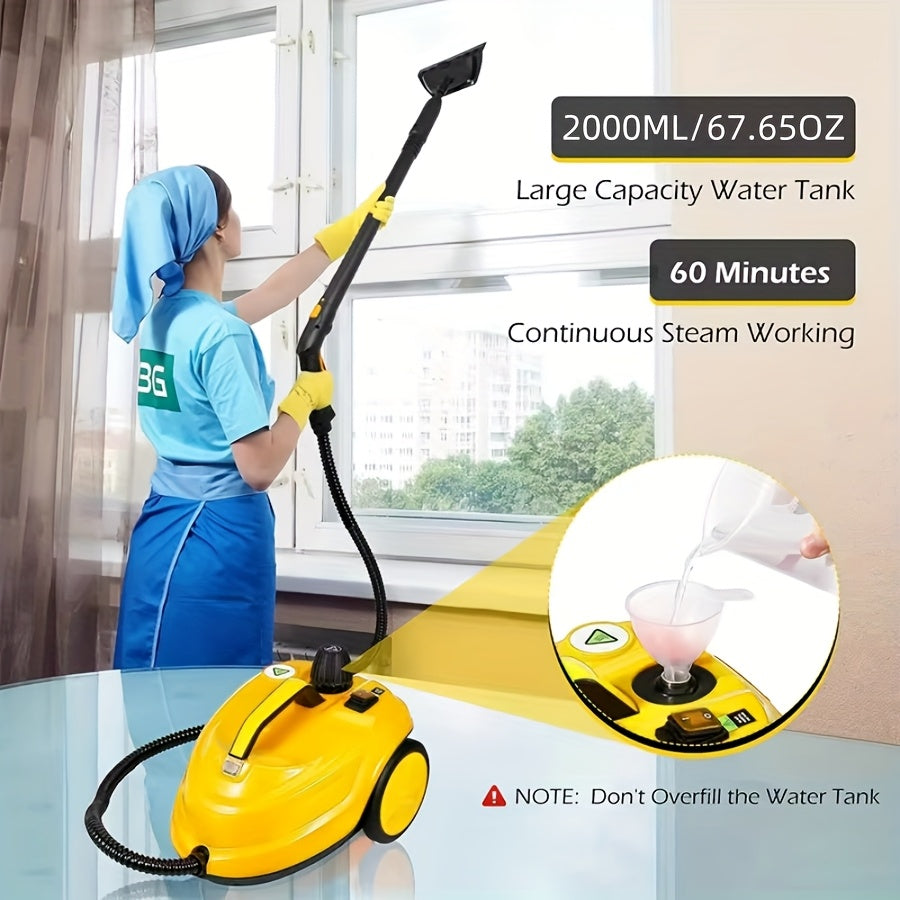 Stoomreiniger – Stoommop – Vloerreiniger – Handstomer – Kanisterstomer – 18 Accessoires – 3 Meter Snoer – IPX4 Spatwaterdicht