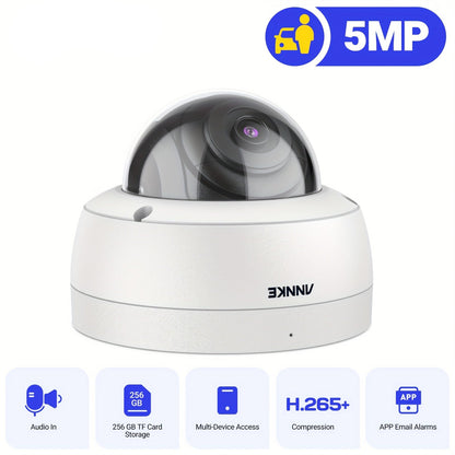 5MP Beveiligingscamera – IP Camera – Turret Camera – Surveillancesysteem – PoE Camera – AI Detectie – Kleurennachtzicht Met Microfoon
