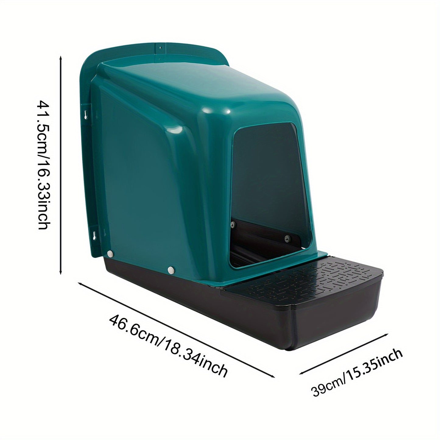 Nestbakken Kip – Kippennest, Legnest, Eibak, Kippenhok Nest – Set Van 5 – Duurzaam kunststof met ventilatie – Eenvoudig schoon te maken – Blauwgroene uitvoering – 2 Compartimenten