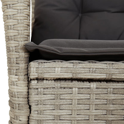 Loungebank – Tuinbank – Loungeset – Tuinmeubel – Balkonbank – 8 Persoons – Weerbestendig PE-Rattan – Verstelbare Rugleuningen