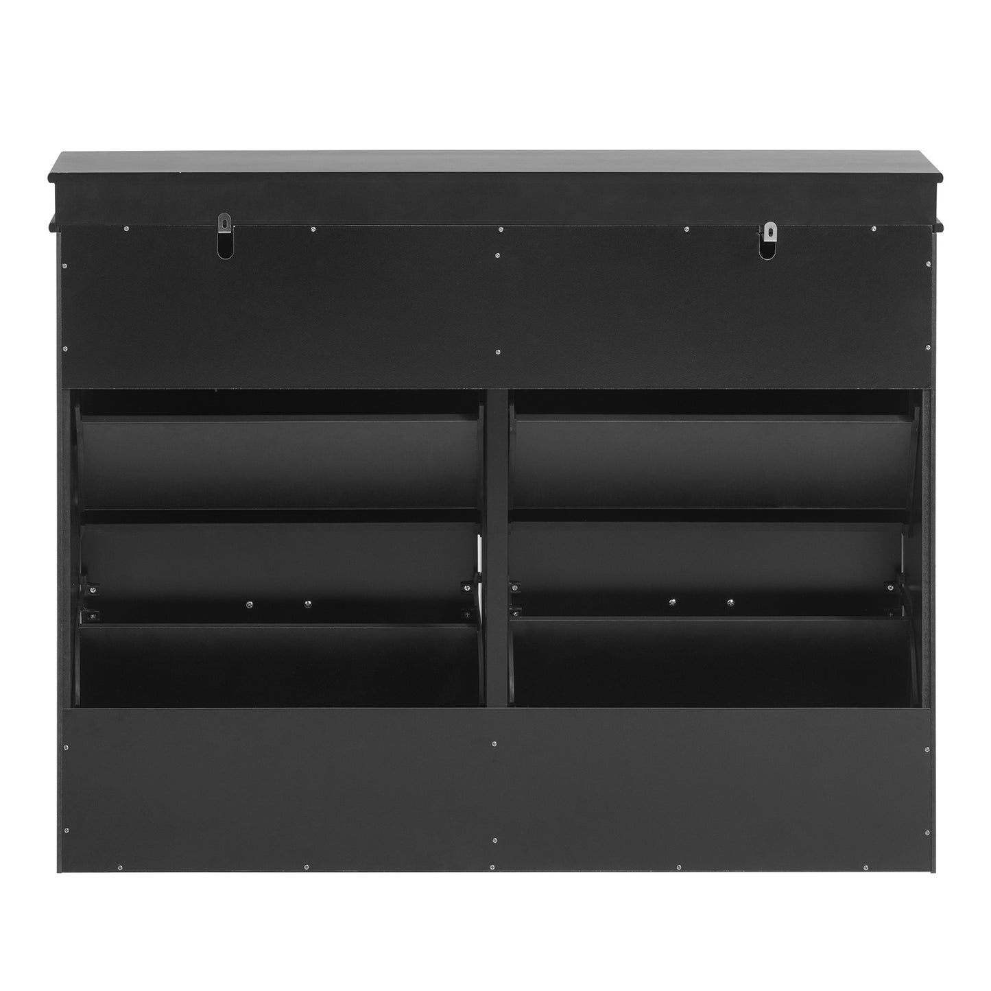 Schoenenkast – Schoenenrek – Schoenenopberger – Schoenmeubel – Opbergkast – 4 Kantelkleppen – Smal Design 105x24x83 cm – MDF Hout