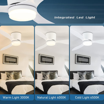 Plafondlamp – Plafondverlichting – Plafonnière – Verlichtingsarmatuur – Hanglamp – Houtkleur – Afstandsbediening – Infraroodsensor