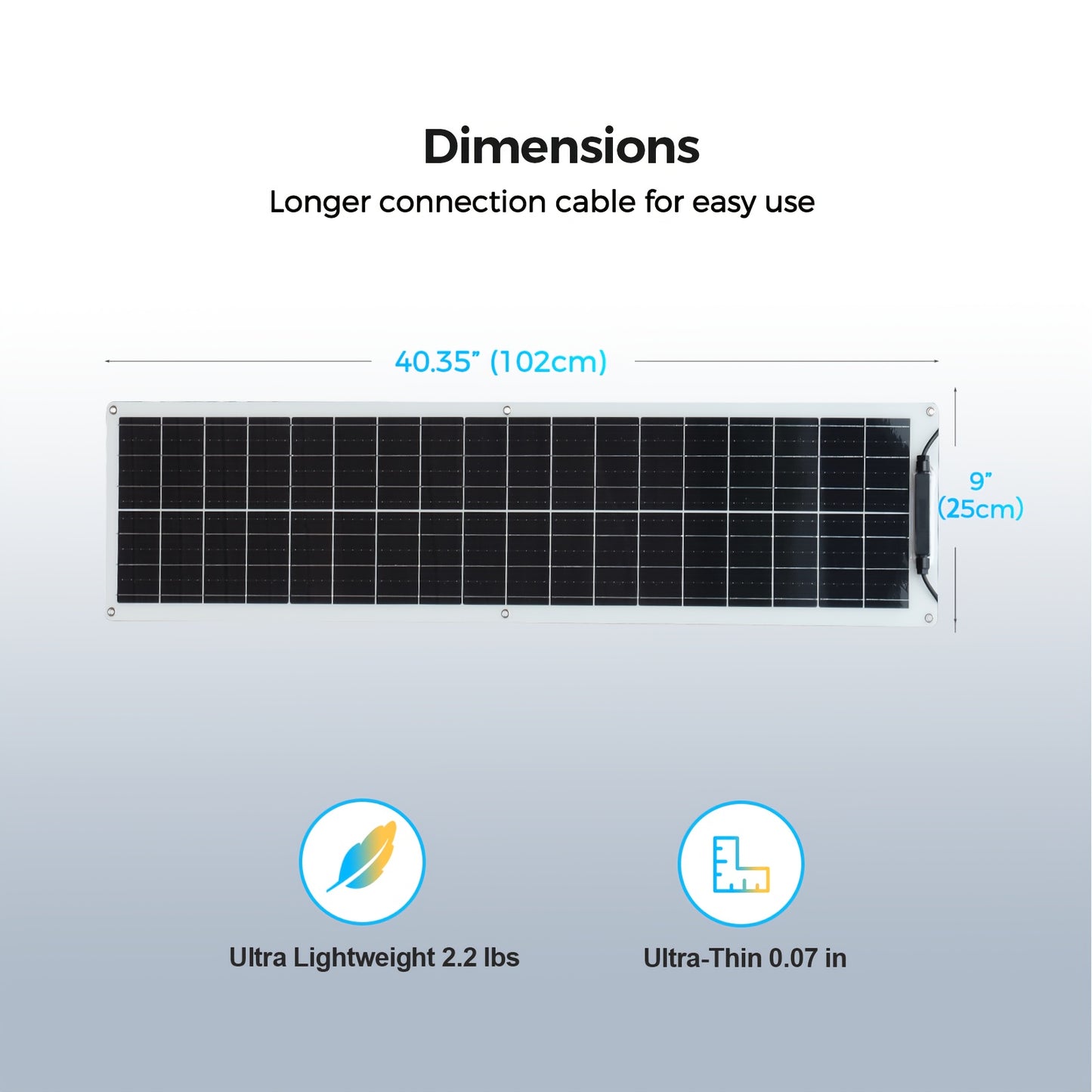 Flexibel Zonnepaneel Set – Zonnepaneel Voeding – zonne-energie paneel – Solar Blanket – Zonnepaneel Mobiel – 200W Totaalvermogen – Lichtgewicht Monokristallijn Silicium
