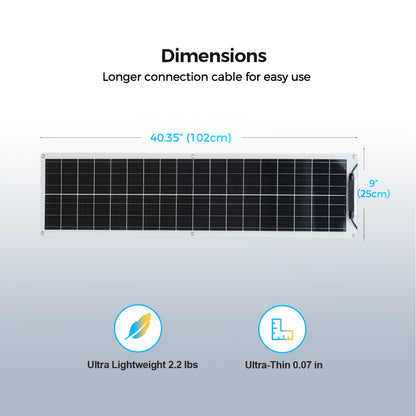 Flexibel Zonnepaneel Set – Zonnepaneel Voeding – zonne-energie paneel – Solar Blanket – Zonnepaneel Mobiel – 200W Totaalvermogen – Lichtgewicht Monokristallijn Silicium