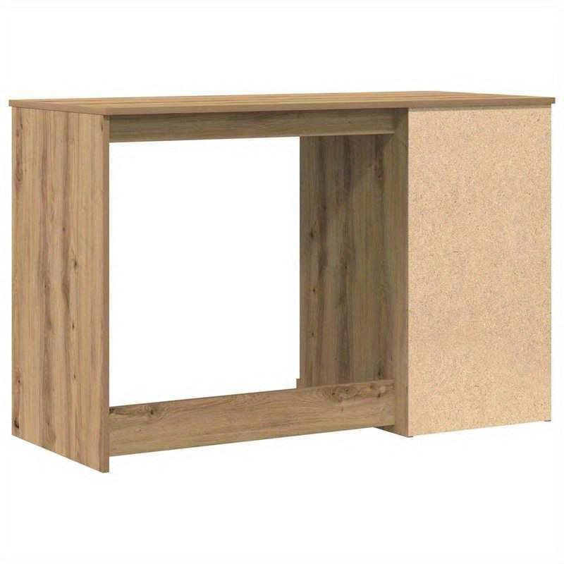 Bureau Eikenhout – Schrijftafel – Werkplek – Studieplek – Computertafel – Massief Hout – 2 Laden & Open Vak – Stevige Traditionele Constructie – 50x115x75 cm – Bruin