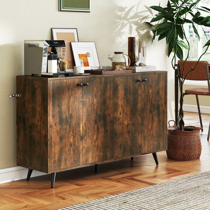 Scandinavisch Buffet – Dressoir – Opbergkast – Kast – Wandmeubel – Industrieel Design – Verstelbare Planken – Stevig Bovenblad 40 kg