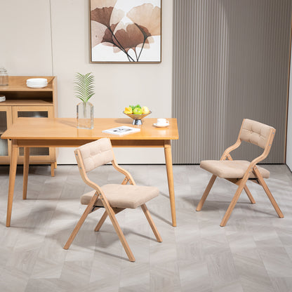Houten Klapstoelen – Opvouwbare Stoelen – Klapstoelen Met Kussen – Event Stoelen – Bureaustoelen – Khaki Kleur – Ergonomisch Zitcomfort – Duurzaam Hardhouten Frame