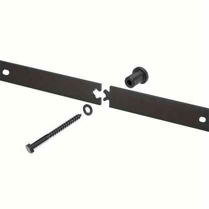 Schuifdeursysteem – Schuifdeurset – Deurbeslag – Schuifrail – Vloergeleider – Carbonstaal – 183 cm Rail – Max. 100 kg Draagvermogen