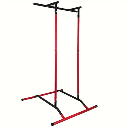 Pull Up Station 99.79KG Adjustable Power Tower Dip Station Multi Function Pull Up Dip Bar Tower, Pull Up Bar For Home Gym Strength Training Dip Stands, Red & Black