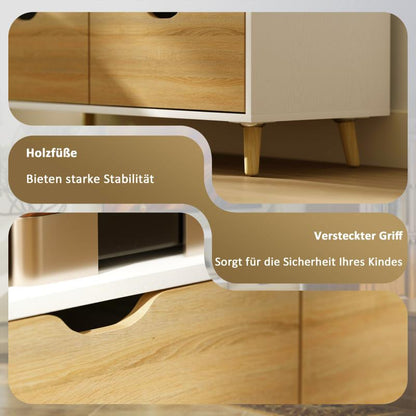 Tv-meubel – TV-kast – Lowboard – Entertainmentmeubel – Mediameubel – Wit – Modern Design – 99 cm Breed